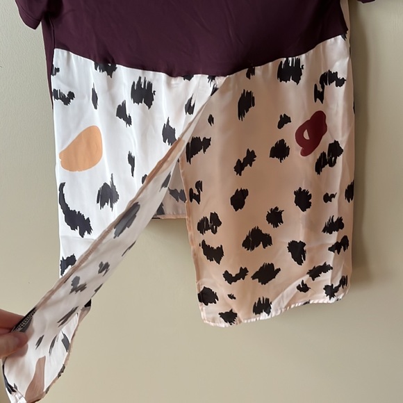 Zara Short Sleeve Top with Silky Print - Picture 3 of 4